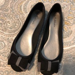 Never worn- Kelly and Katie black bow flats